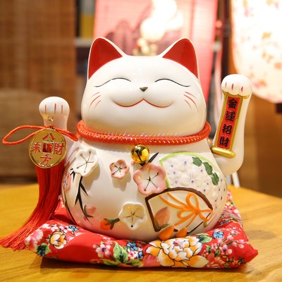 日式招财猫开业店铺储蓄罐发财猫