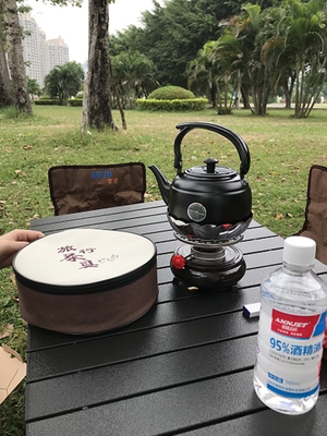 酒精灯炉煮茶器户外烧水泡茶潮汕功夫茶炉壶防风车载便携茶具整套