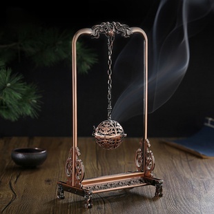 纯铜悬挂吊香炉