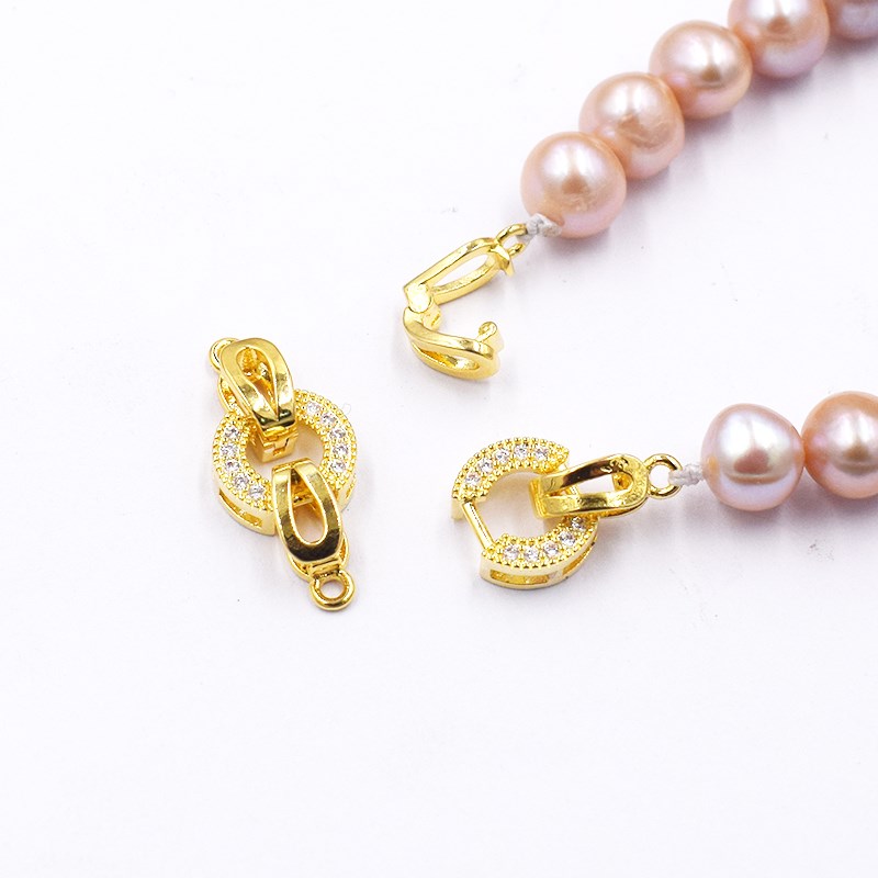 珍珠项链扣扣图片