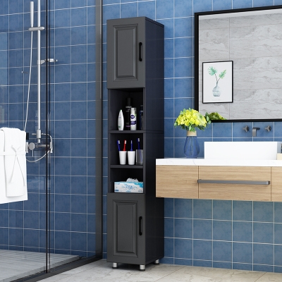 卫生间储物柜马桶边柜落地收纳柜窄柜墙角柜可定做欧式浴室边柜优惠券