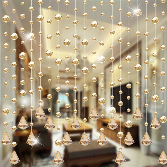 厨房过道玻璃帘珠帘水晶水晶隔断卧室卫生间子真珠帘玄关客厅门帘