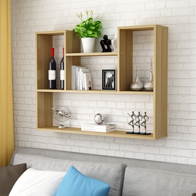 车库墙面吊柜墙上角架房间过道工业摆件客厅欧式实木酒吧电视墙