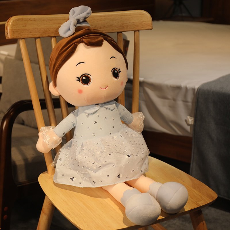 新品可爱布娃娃小女孩公主公仔玩偶洋娃娃毛绒玩具睡觉抱枕生日礼