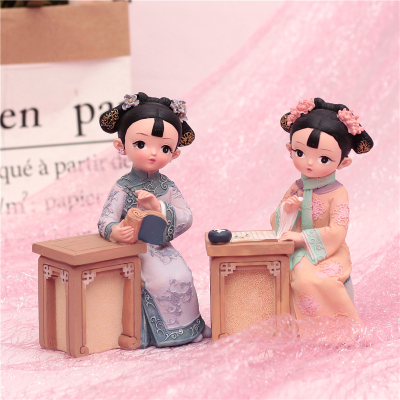 人偶娃娃故宫俏玩偶宫廷古风摆件古装手办中国风小礼物毕业季.