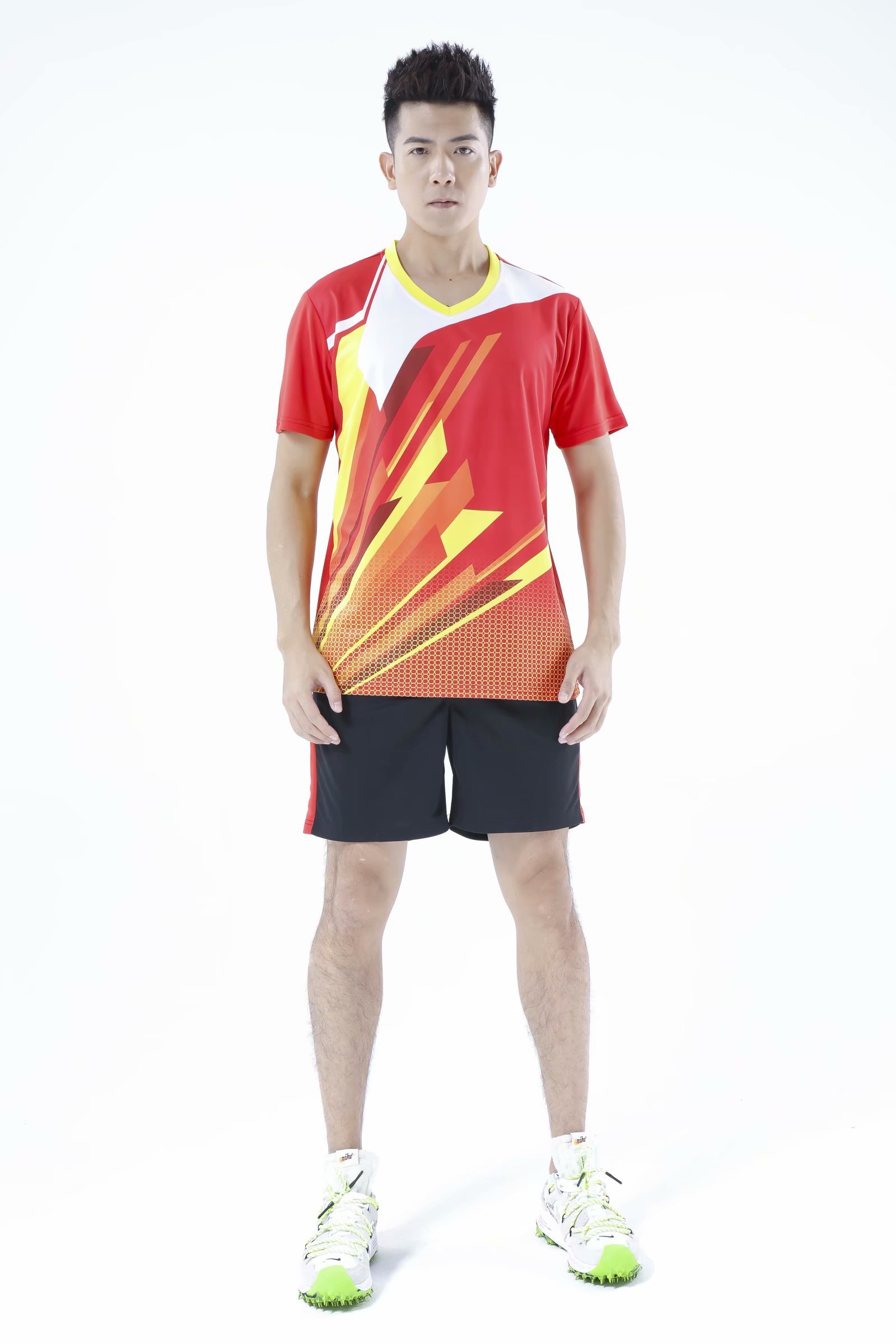 新品短袖排球服队服定制套装女比赛服装无袖速干气排球衣男运动训