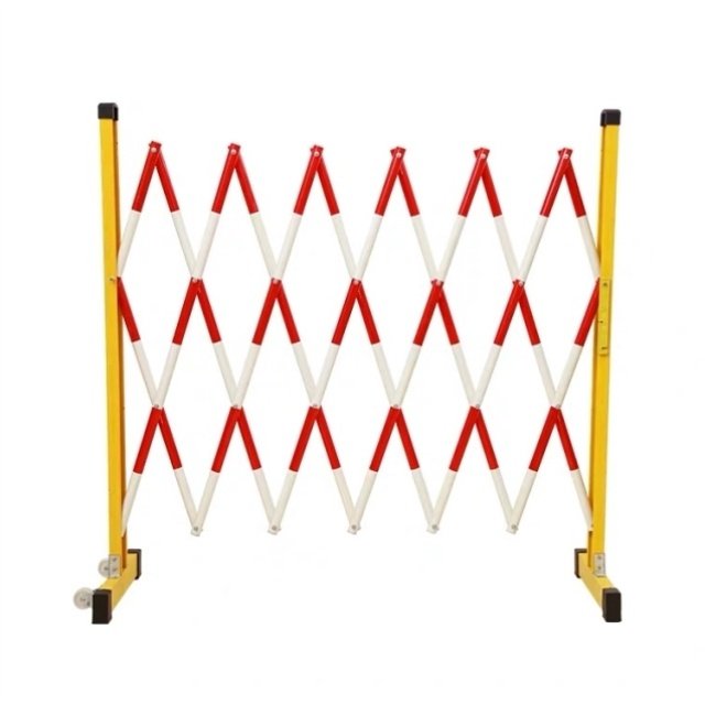 绝缘伸缩围栏电力安栏施工警戒护c全璃玻钢管式折叠硬质隔离防护