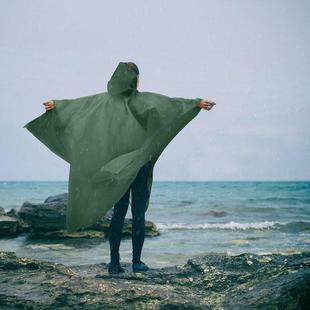 雨衣雨披户外徒步成人防水登山男女斗篷便携披风式背包骑行车大码