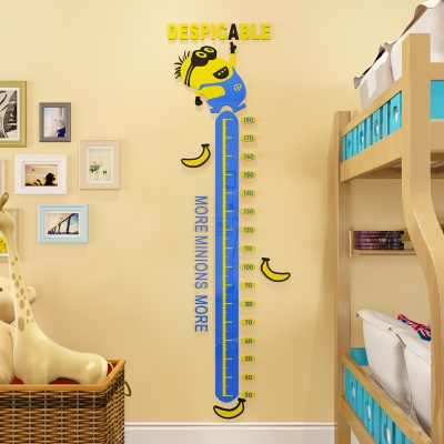 小孩量身高的墙贴贴在墙上的儿童量身高儿童量身高尺墙贴亚克力热卖单