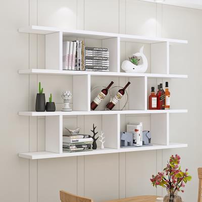 书架墙上置物架壁挂墙储物柜卧室墙面创意格子客厅酒架吊柜墙壁柜墙壁