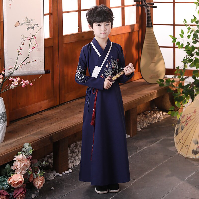 男童高端汉服儿童古装春秋中国风夏季薄款少爷服宋制超仙古风套