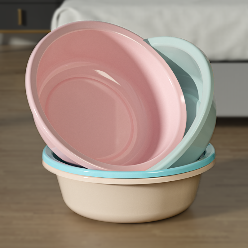 加厚塑料脸盆加深宿舍家用卫生间大小号洗衣水盆婴儿洗菜洗脚盆子