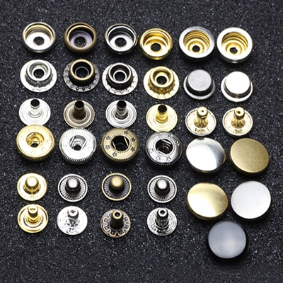 四合扣纯铜圆形大衣羽绒服按扣暗扣摁扣牛仔金属扣纽扣隐形子母.