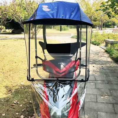 电动车棚子车篷罩托女士摩托车挡风雨g蓬摩轮车挡风罩防雨防护两