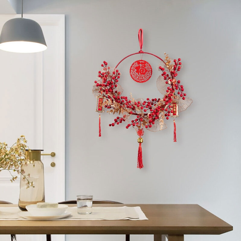 中国结乔迁之喜小号玄关大红色装饰墙壁墙壁挂中号装饰品背景墙