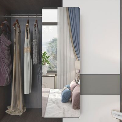 活动旋转镜穿衣镜衣柜镜子折叠旋转全身w女生宿舍推拉门抽拉式隐