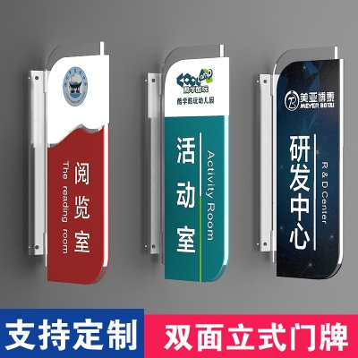 部门侧室亚克力门牌牌门牌挂总经理科室标识牌办公室双面定制高档