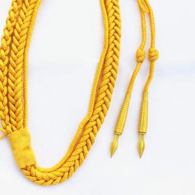 贡缎绶带礼仪m志愿者礼服军官金边订做礼肩带礼服标兵植绒做升旗