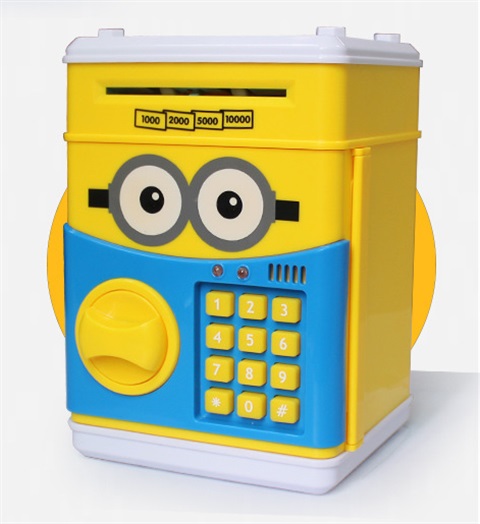 语音atm吃保险箱罐儿童节钱机密码自动钱礼物钱吸入存储卷存款