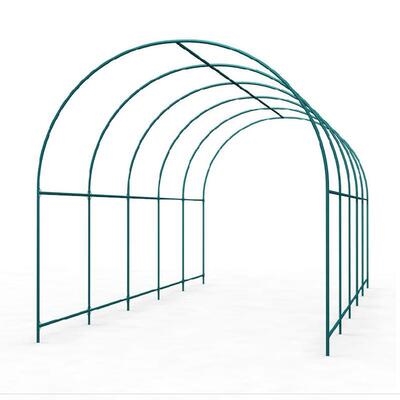 拱形大棚架子钢管图片