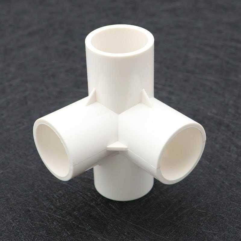 pvc给水管件直角接弯头立体三通四通五通直通阀门堵帽塑料配件.