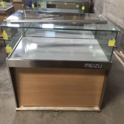 手机柜台展示柜钢化f玻璃定做家用订做靠墙前开门珠宝饰品店首饰