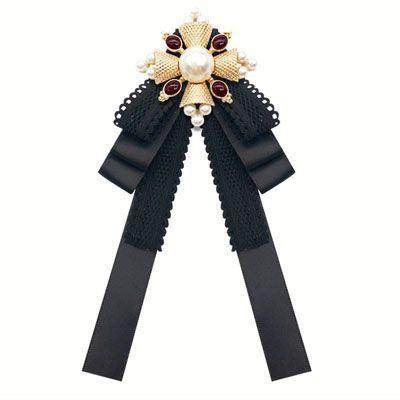 日系蕾丝领结大蝴蝶结领花小香风复古英伦学院风职业衬衫女配饰jk