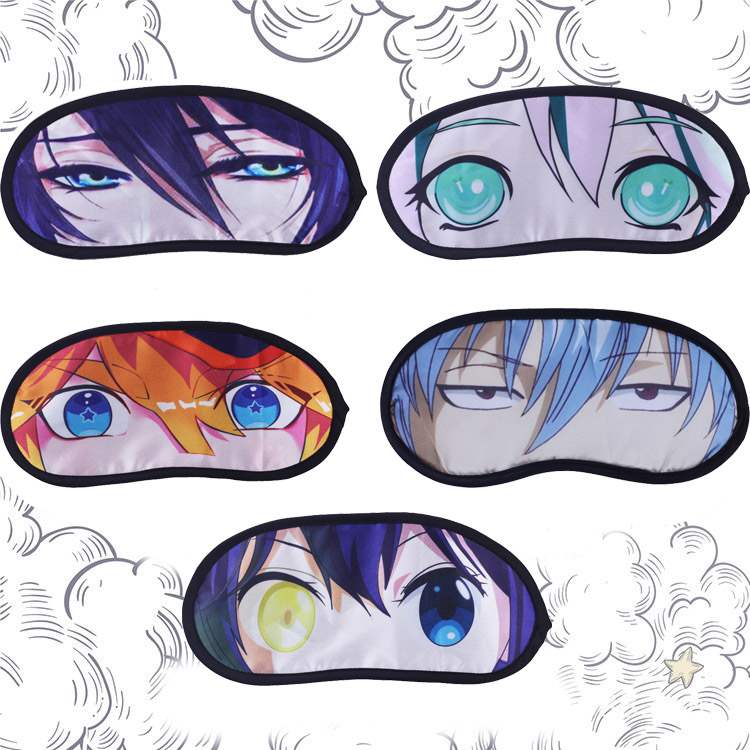 动漫眼罩睡眠遮光护眼二次元冰袋日系卡通冰敷眼罩缓解眼疲劳神器