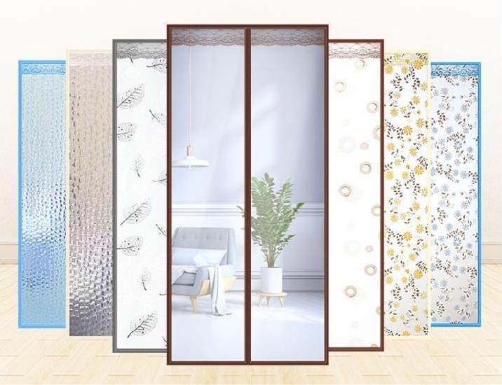 吸卧室隔断门帘帘布帘子磁铁挡风门帘窗吸家用自对塑料空调不透明