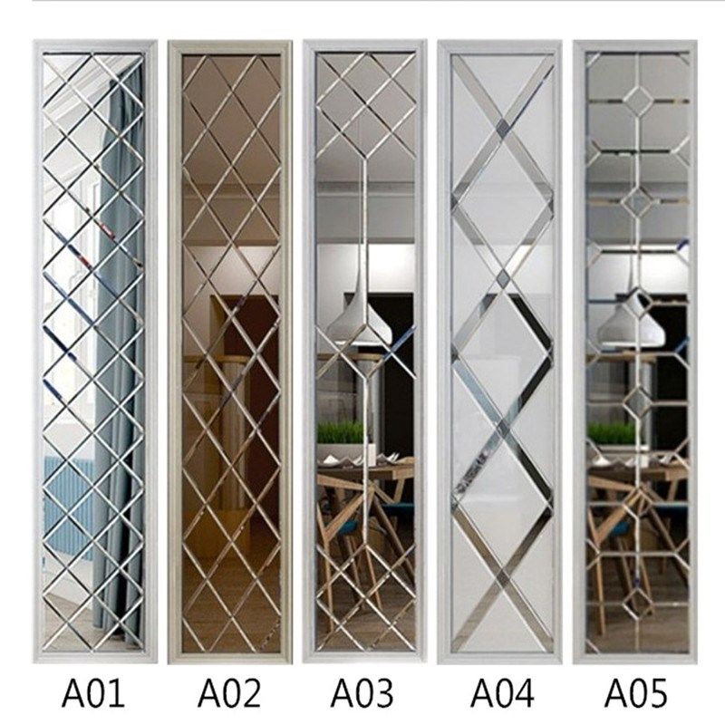 拼镜车边菱形银茶镜灰黑镜面电视背景墙沙发鞋柜餐厅边框艺术玻璃