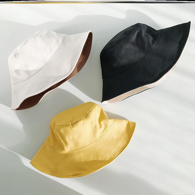 超薄渔夫帽短檐水桶帽短发帽子夏季新款2021春款太阳帽遮c阳防晒