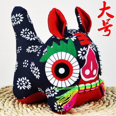 中国风小布老虎民间手工艺品宝宝玩具传统民俗辟邪摆件礼品送老.