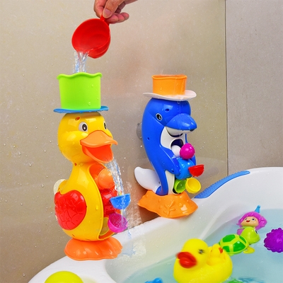 儿童玩具c沙滩小乌龟小鱼卡通戏水漂浮宝宝洗澡塑料发条玩水浴缸