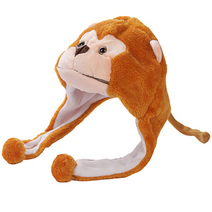 小牛儿童帽子带耳朵卡通秋冬季甜美新年可爱头套加厚休闲日系