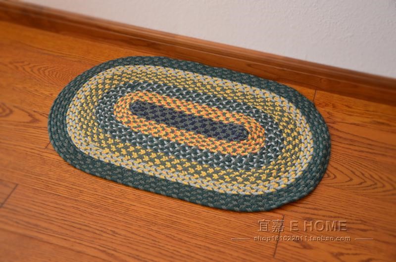 布条编织地垫图片