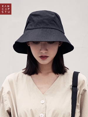 黑色大檐渔夫帽女夏季韩版百搭遮阳帽防晒帽太阳帽紫外线帽子潮牌