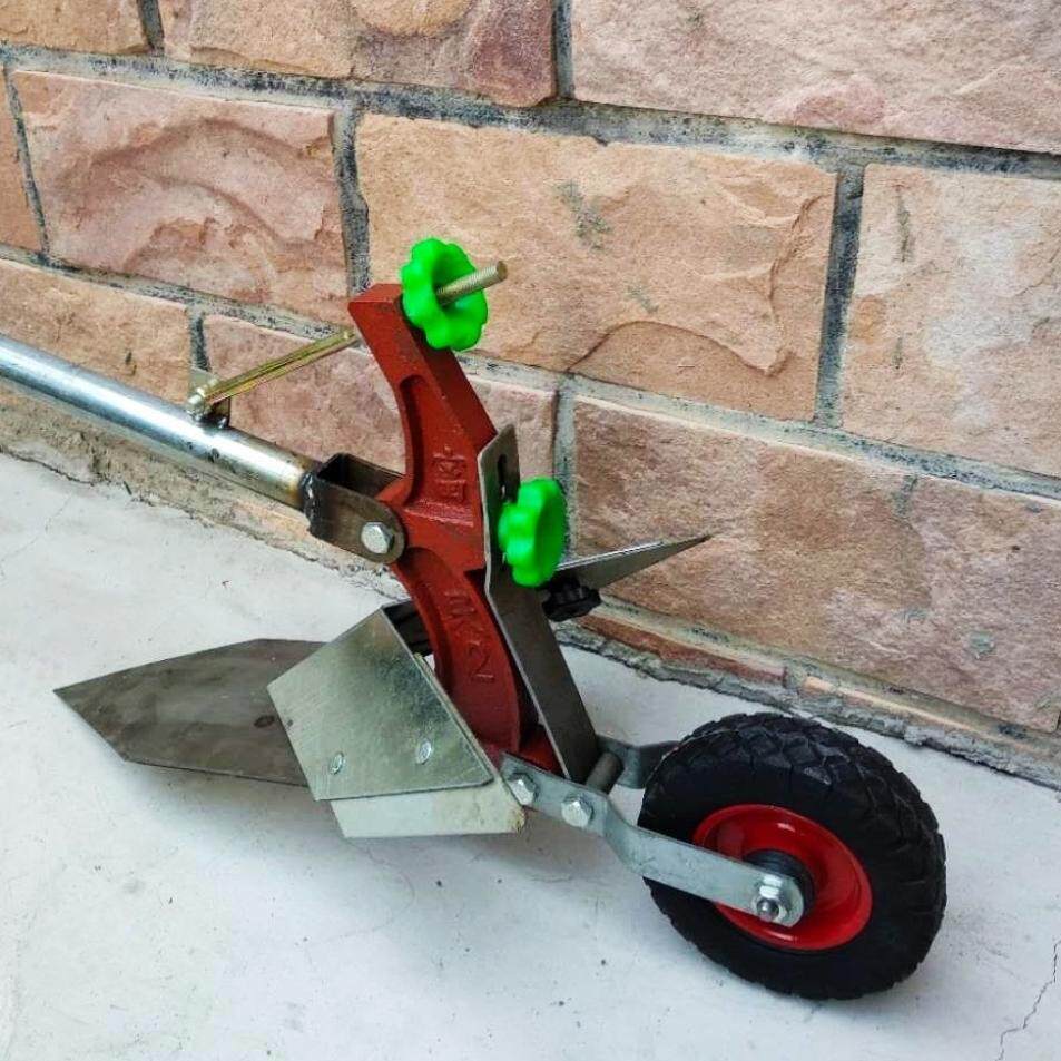 手拉开沟器微耕机捞拉犁人v力b犁起垄器耕手拉犁e款人拉犁单人