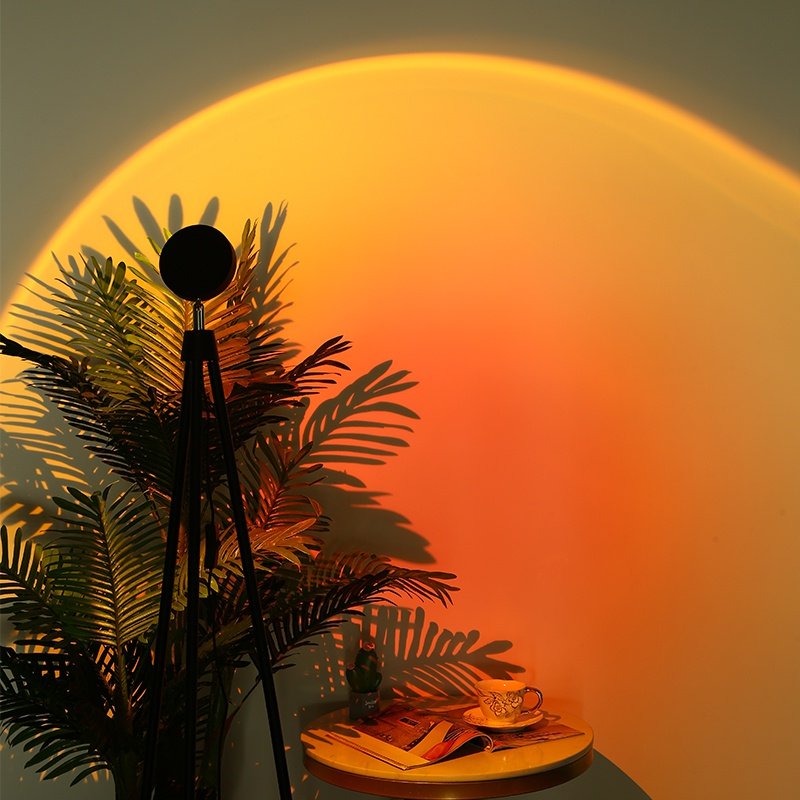 网红落日灯拍照直播氛围生日礼物落地乔迁新居礼品实用夕阳日落灯