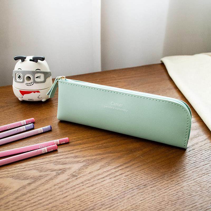 纯色新大学生小清简约笔袋女生男生迷你小笔袋女韩版新款可爱文具