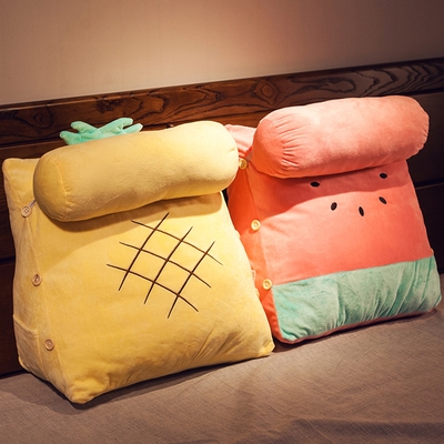 用品大全枕垫背护抱枕枕装饰三角床头带头手机车内支架颈靠枕枕靠