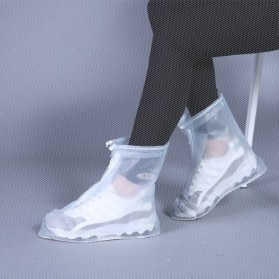 新品时尚雨鞋套女透明防雨防水防雪鞋套加厚防滑耐磨一次性鞋套下