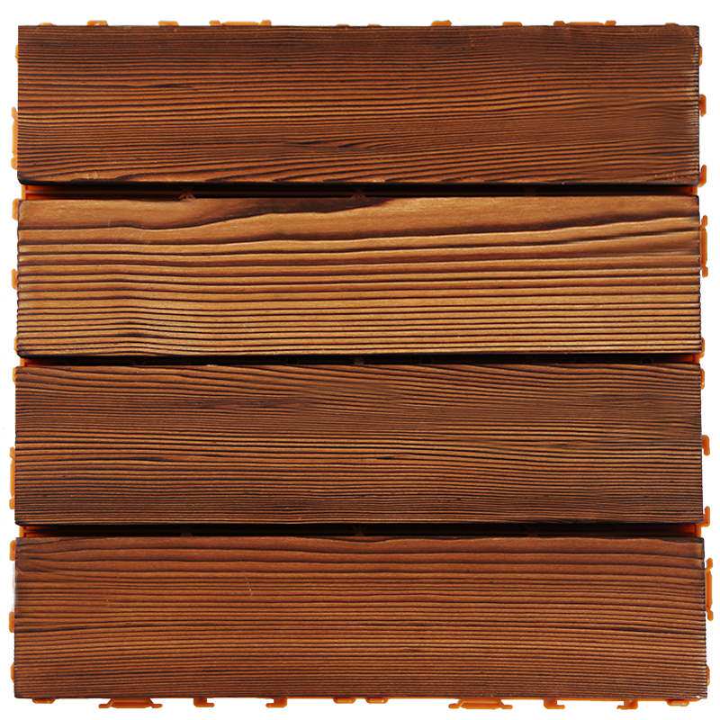 防腐木地板户外露台室外阳台花园地面铺设拼接自铺改造碳化木塑木