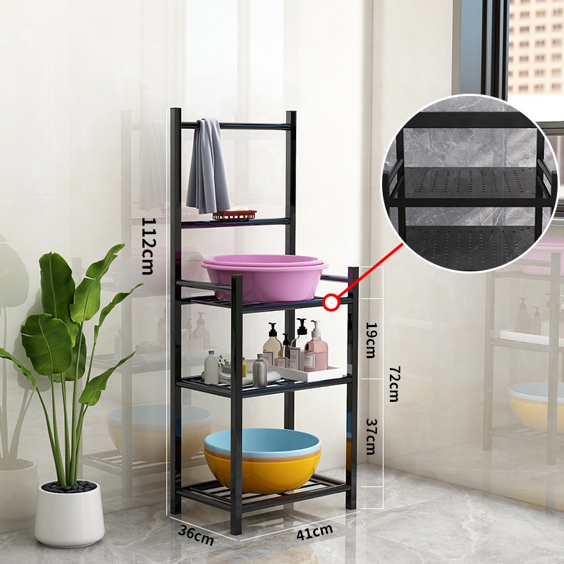 面盆架卫生间浴室毛巾架仿古欧式雕花落地洗脸盆架带镜子包邮