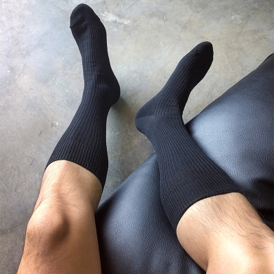 黑袜子男长袜正装淘宝优惠券