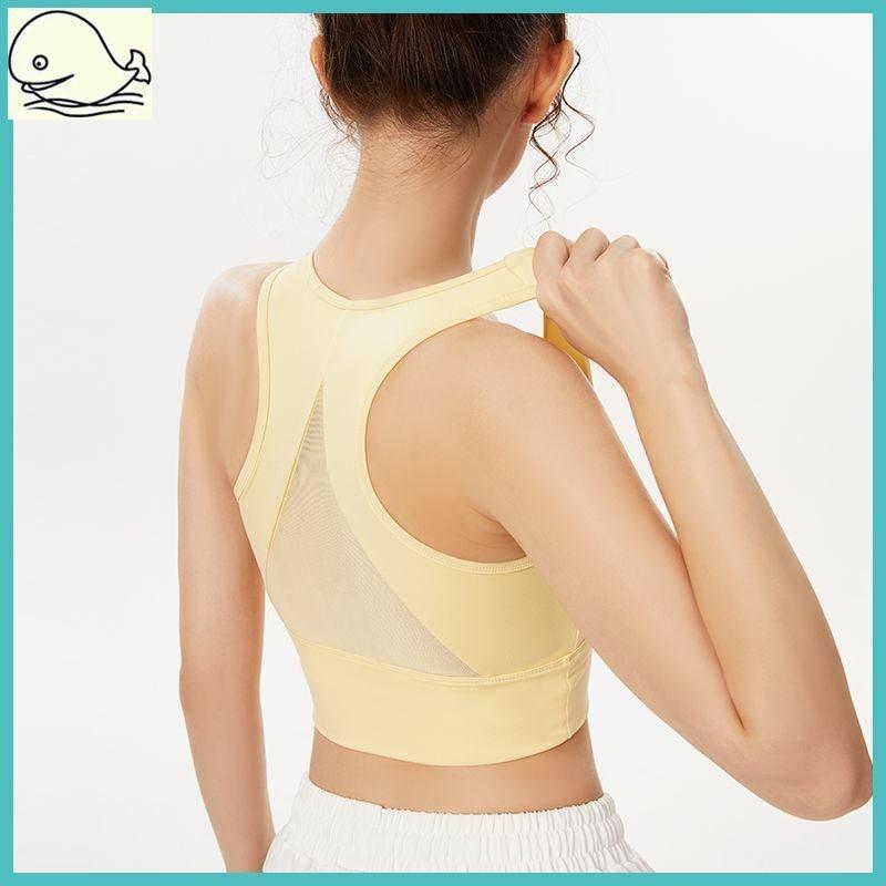 女运动跑步瑜伽服夏天薄款背心上衣短款内衣防下垂防震显胸小健身