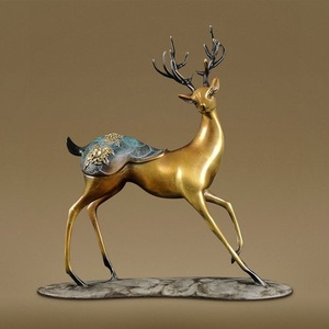 发财鹿摆件图片