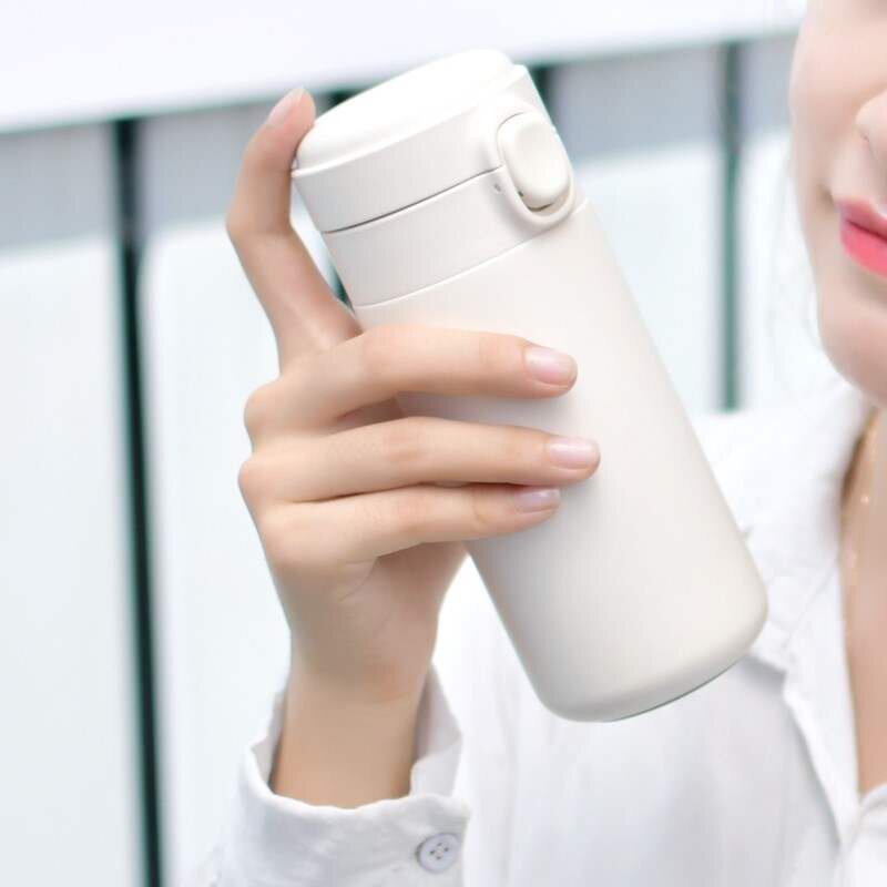 一折单手开弹跳盖_单手开保温杯可爱弹跳盖水杯儿童小巧纯色简约保温