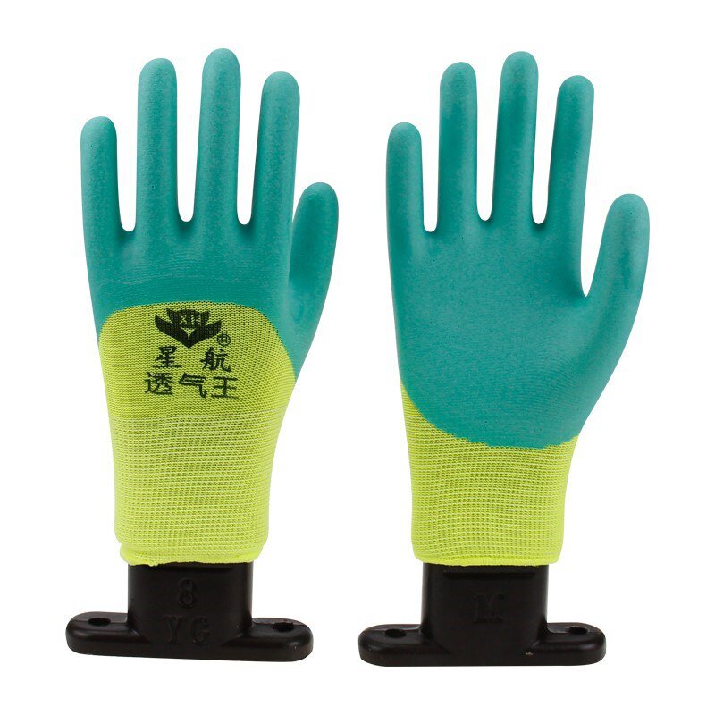 低压电工专用绝缘手套12双塑胶手套劳保耐磨防滑透气王浸胶工