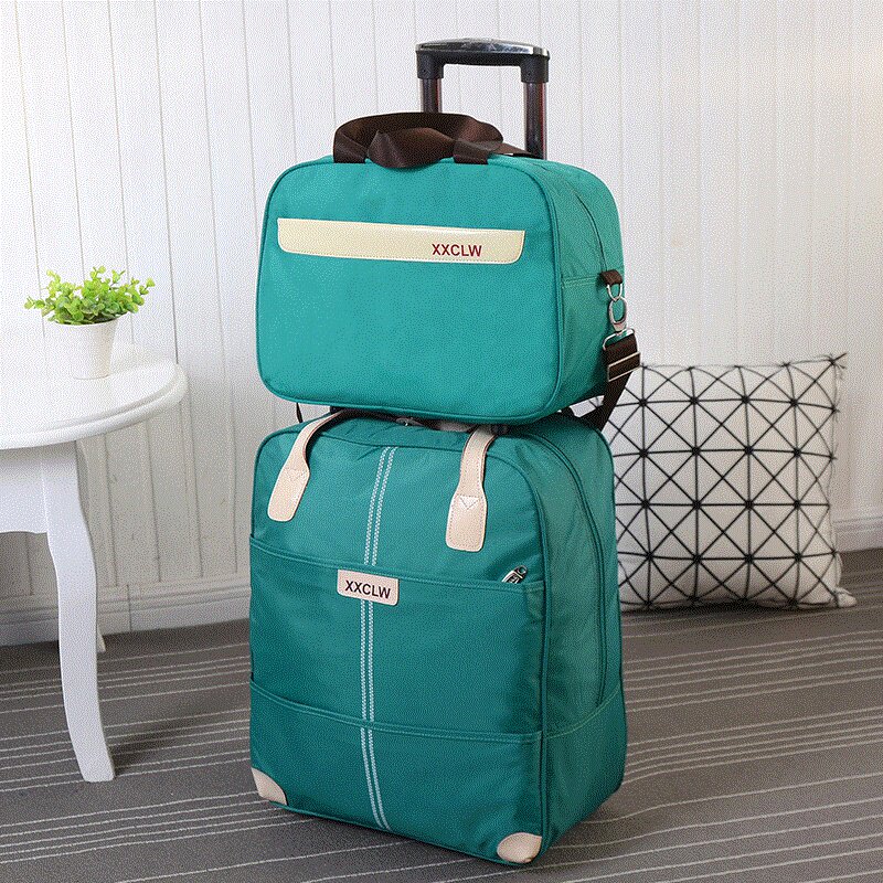 旅行轻便衣物时尚短途拉杆女士行李袋手提出差小型短途迷你潮包