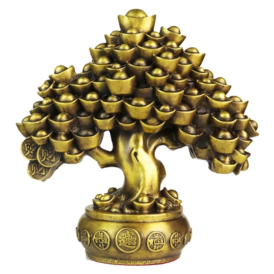 聚宝盆元宝树图片